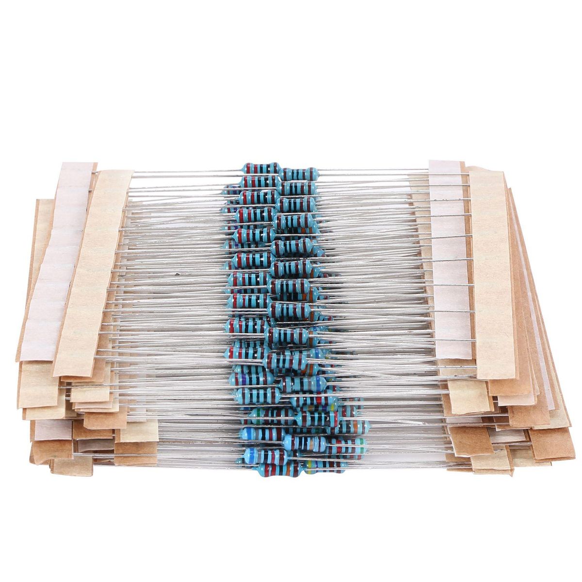 300Pcs 10 -1M Ohm 1/4W Resistance 1% Metal Film Resistor