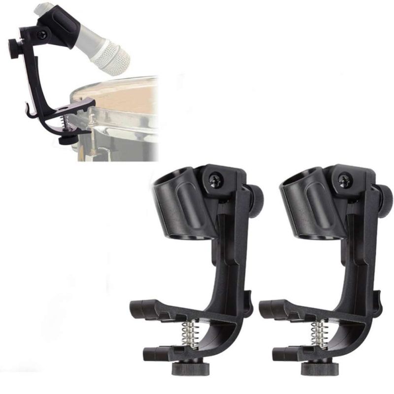 Holder Holder Adjustable Pair Clips 1 Microphone Shockproof Mic Snare Anti-slip Stand Mount Drum Clamp Guitar New Clip