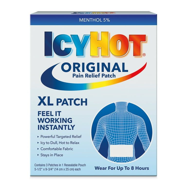 Icy Hot Pain Relief Patch 5% Menthol - XL