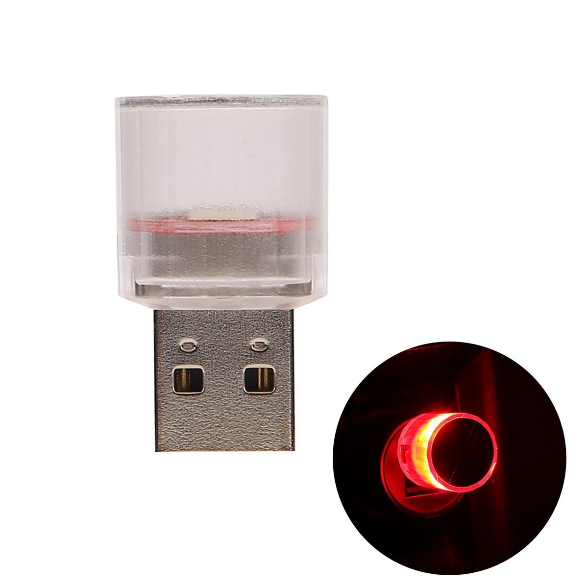 Versatile Car Light Mini Usb Car Lamp Portable Led for Emergency Red