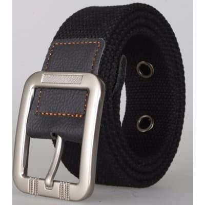 Men's Canvas Belt - Black - 125cm