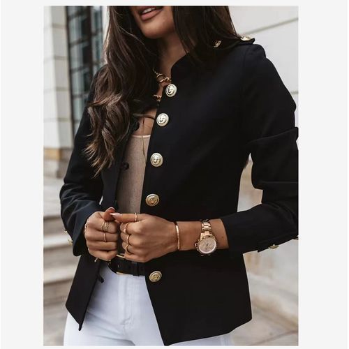 Suits Button Women Suits Slim-fit Women Coat Long-sleeved Ladies Jacket