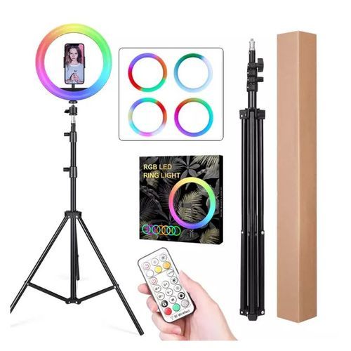 10'' Inch Rgb Ringlight - Ring Light With Tripod Stand