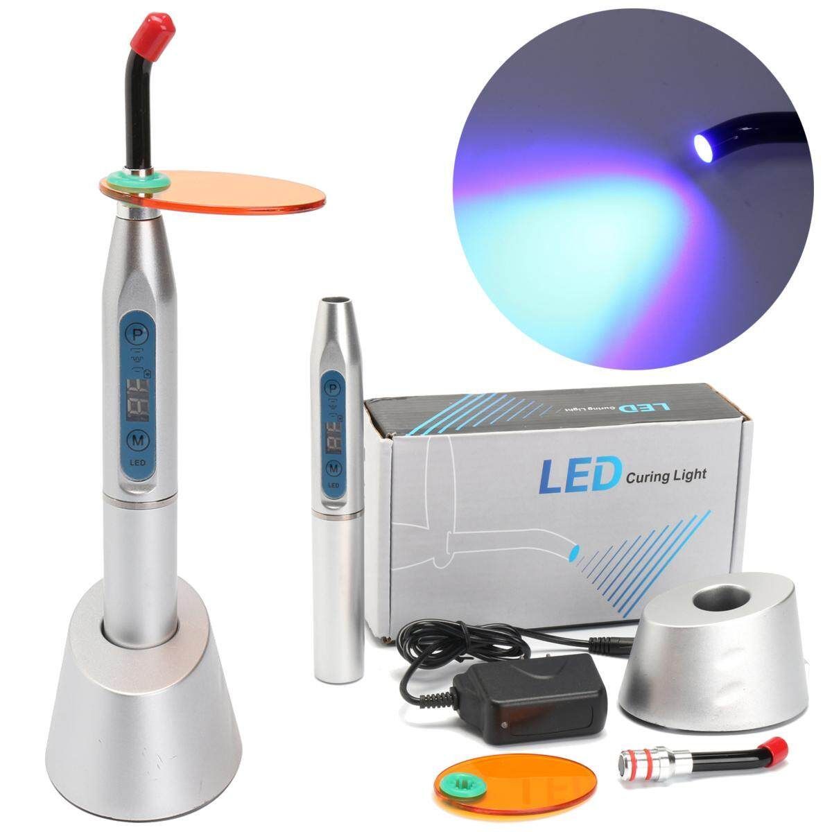 Black Dentist Dental Wireless Cordless LED Curing Light Lamp Machine 5W 1500MW