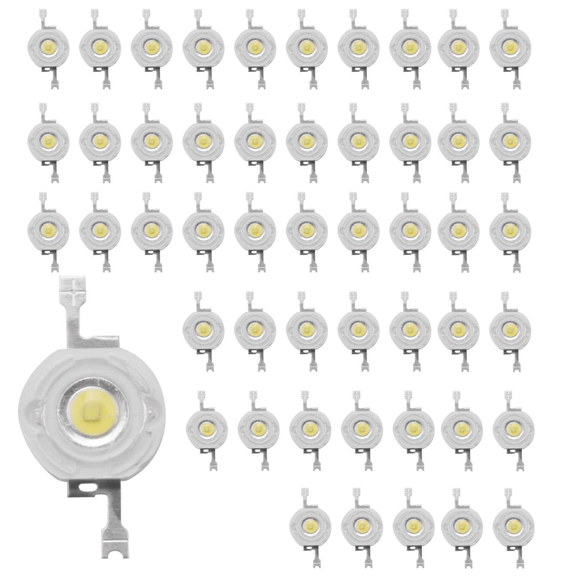 50Pcs 1W Diode High Power Cool White Led Beads 1 Watt Lamp C