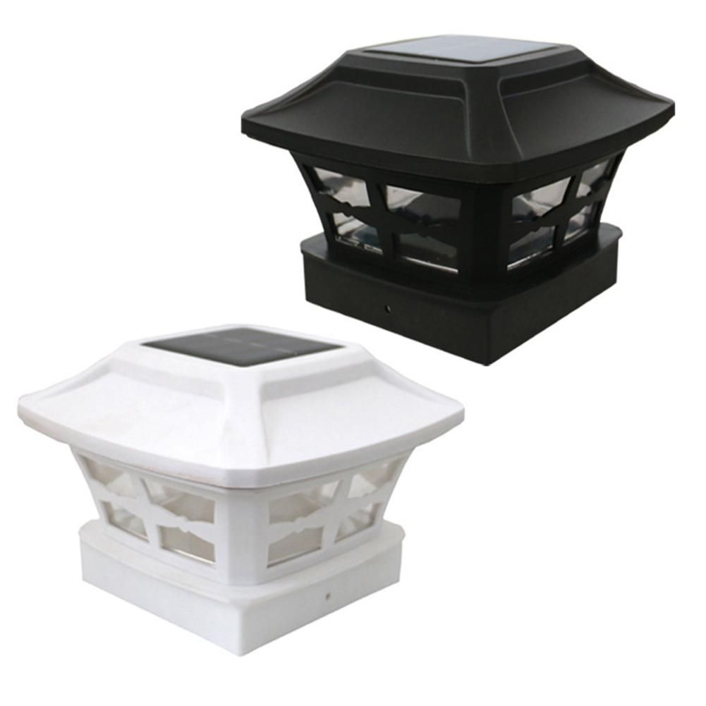 Solar Post Cap Lights Outdoor Post Solar Lights LED Bulb Fen