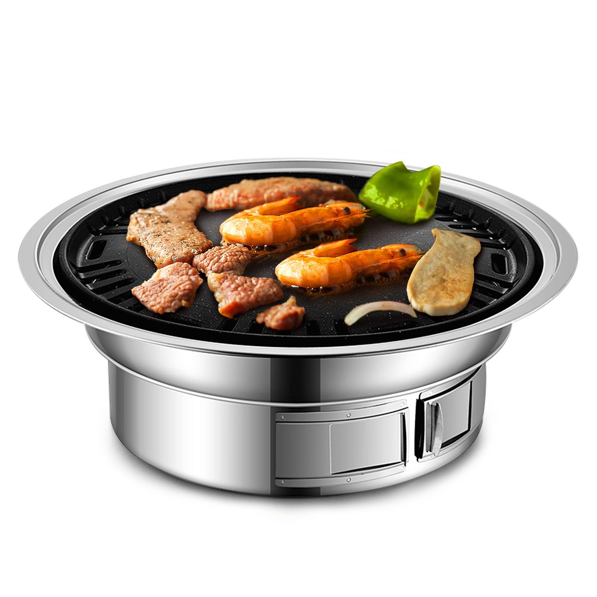 Charcoal Grill Non-stick Korean Barbecue Grill Portable