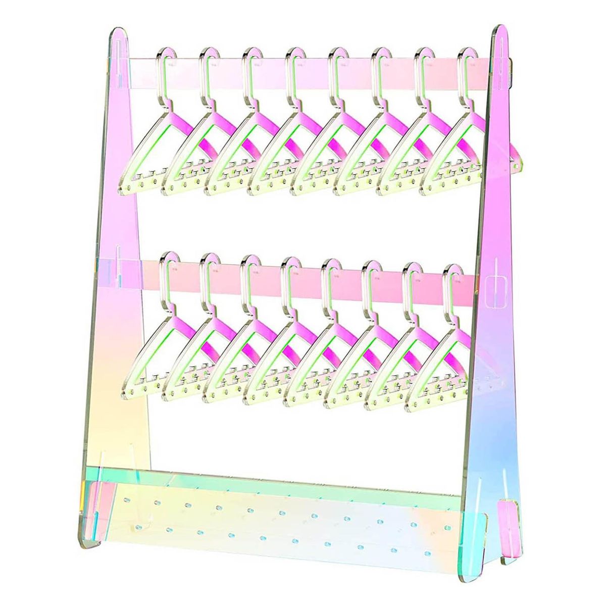 Jewelry Display Stand Acrylic Jewelry Storage Rack Elegant for Women Multicolor