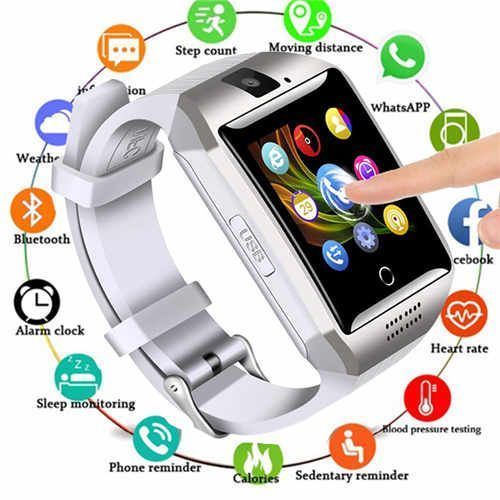Curved Screen Smart Watch SIM Card Camera Video Fitness