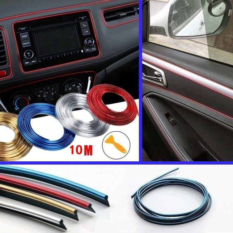 Multi-color Auto Interior Trim Strip Molding Door Line Ventilation Hole Board Direction Flexible Wheel Auto Style