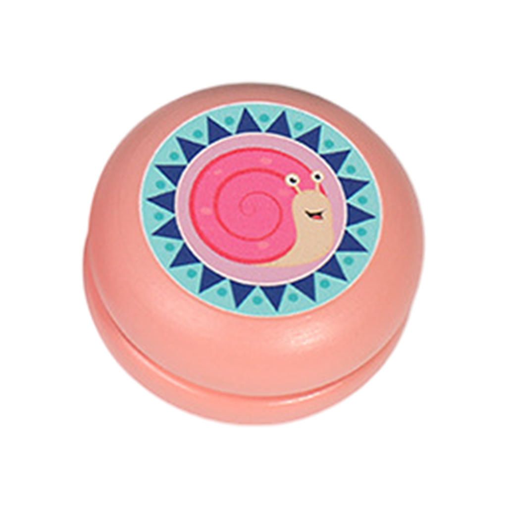 Traditional Wooden Yoyo Toy Gifts Long Spin Times Professional Snail