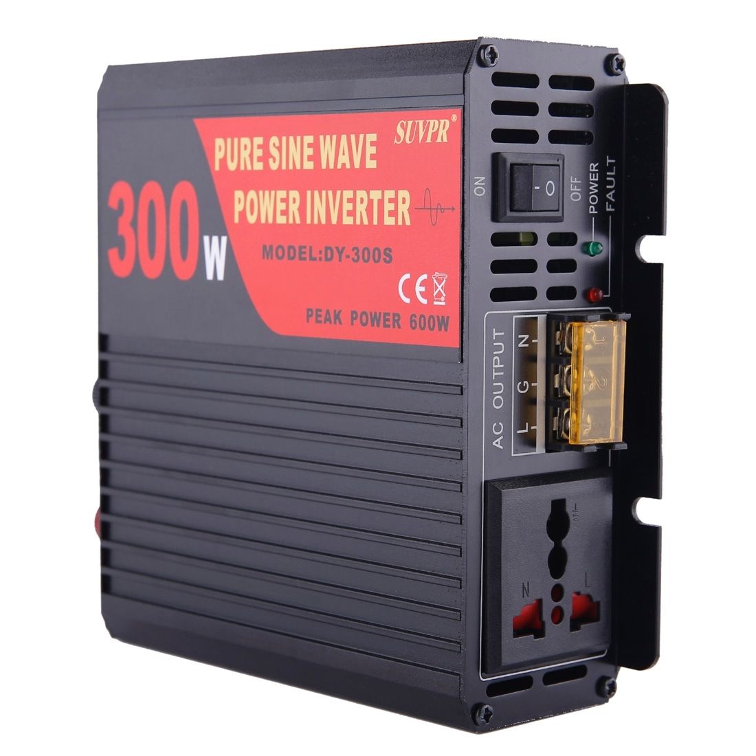 SUVPR DY-LG300S 300W DC 12V To AC 220V Pure Sine Wave Car Power Inverter With Universal Power Socket