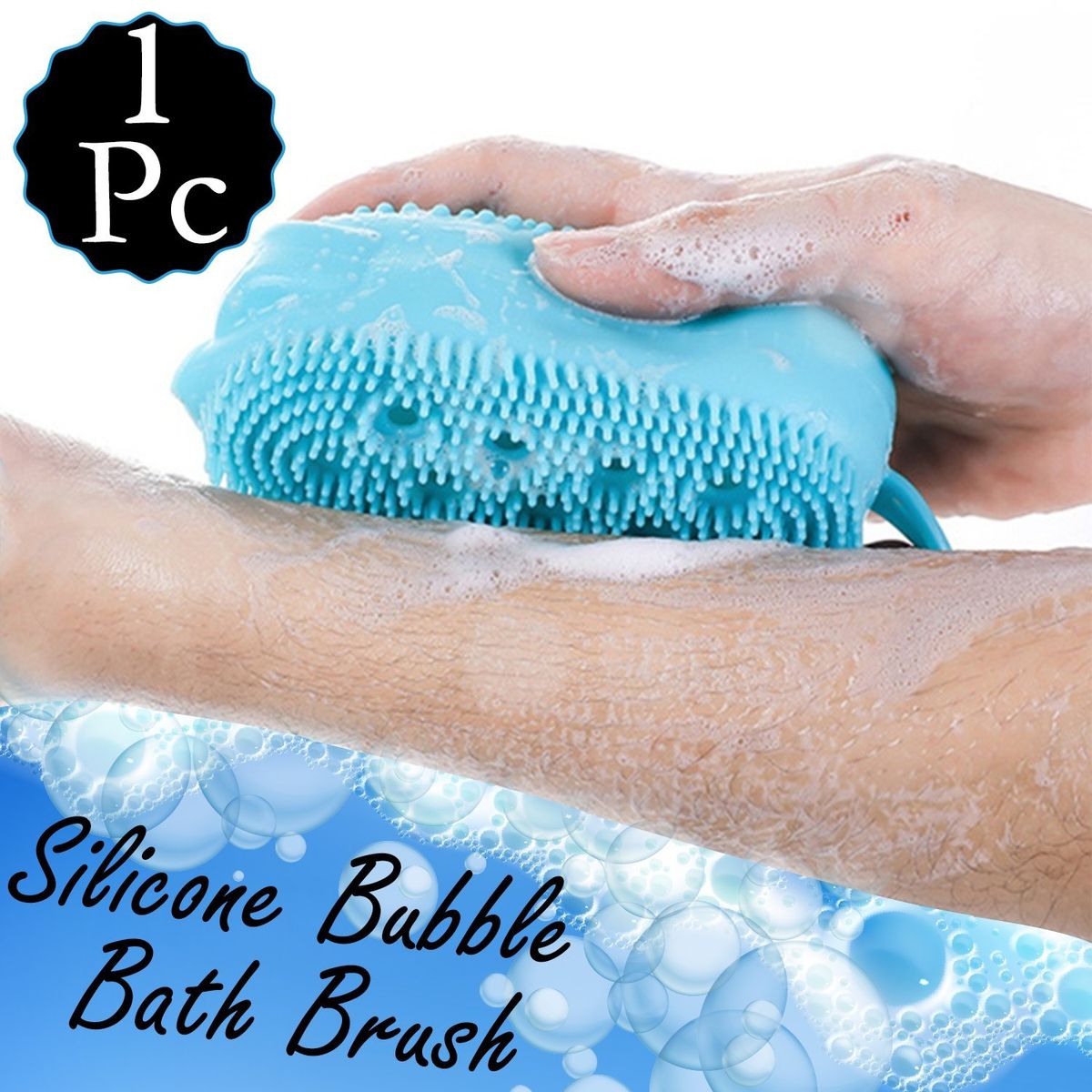 Silicone Bubble Bath Spa Scrubbing Brush -