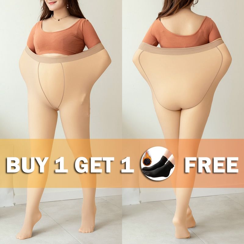 Translucent Wool Pants Sock Winter Stocking Hose Women's Thermal Pants Fleece Lined Tights Super Stretchy Leings Style9-320g(thick)