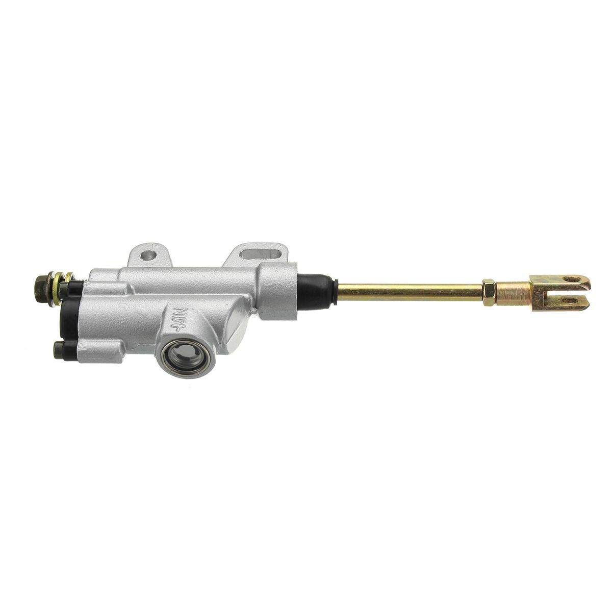 SILVER 8mm Banjo Back Rear Hydraulic Brake Master Cylinder PIT PRO Dirt Bike ATV