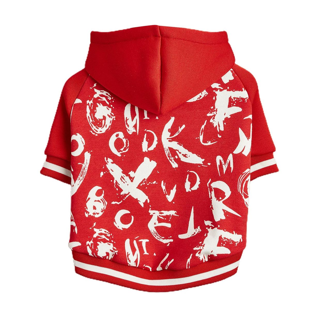 Dog Pullover Cute Letter Print Pet Hoodie Costume Red