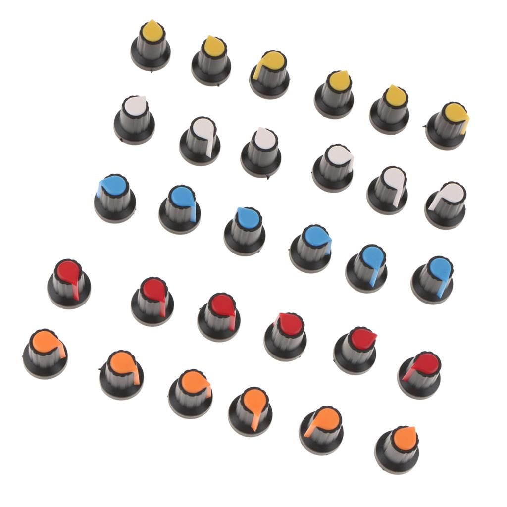 30pcs 5  Knob For 6mm Potentiometer