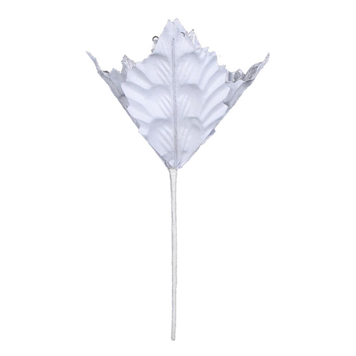 Festive Christmas Flower Decoration Sparkling Holiday Glitter for Tree White