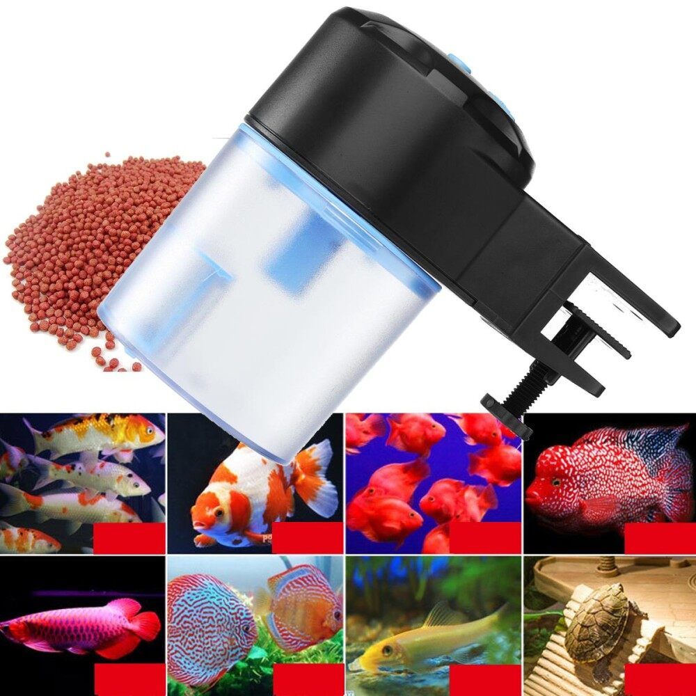 Adjustable Automatic Aquarium Auto Fish Tank Pond Food Feeder Feeding Tape