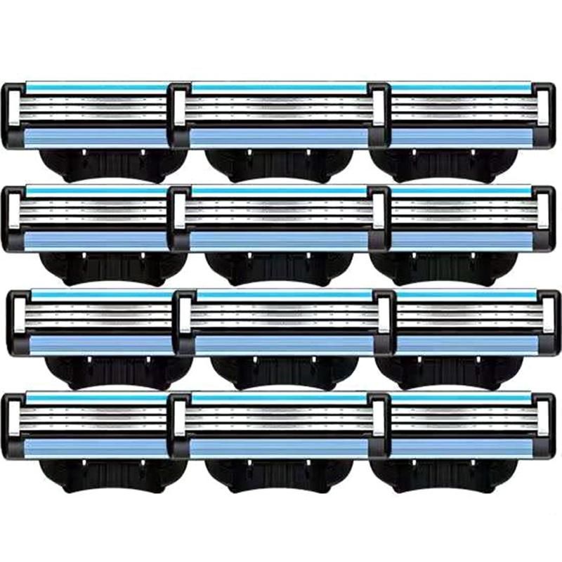 24PCS Blades Refills, Manual Mach 3 Blades Refills for Mach