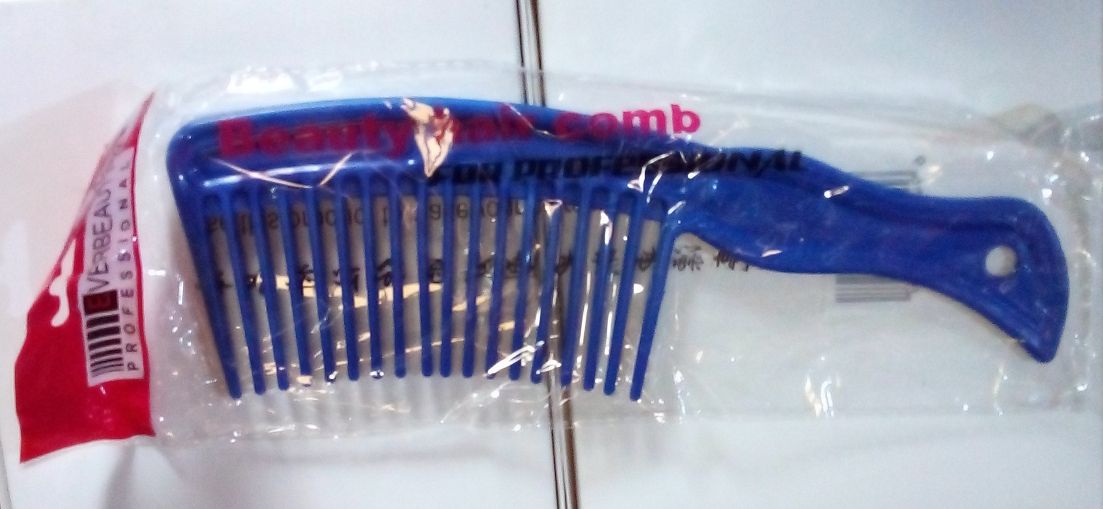 BIG PLASTIC DE - TANGLE WIDE TOOTH COMB BLUE