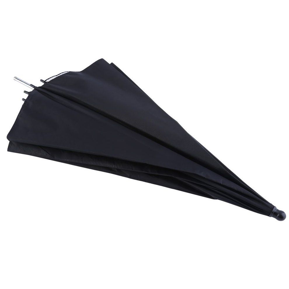 83cm Studio Flash Light Grained Black Silver Umbrella Reflective Reflector Silver