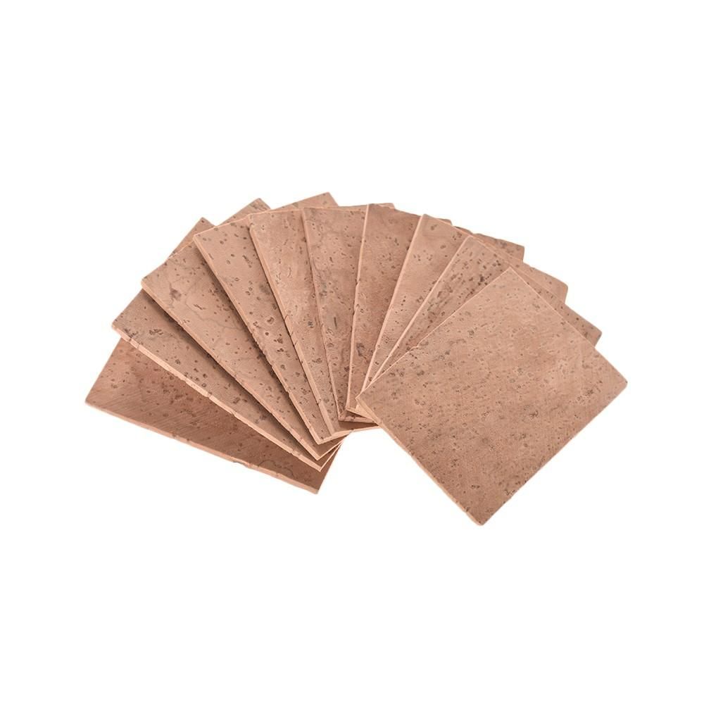 10pcs Universal Saxophone Sax Neck Joint Cork Sheet Wind Instrument Repair Maintenance Accessories for Soprano/ Tenor/ Alto Saxophones