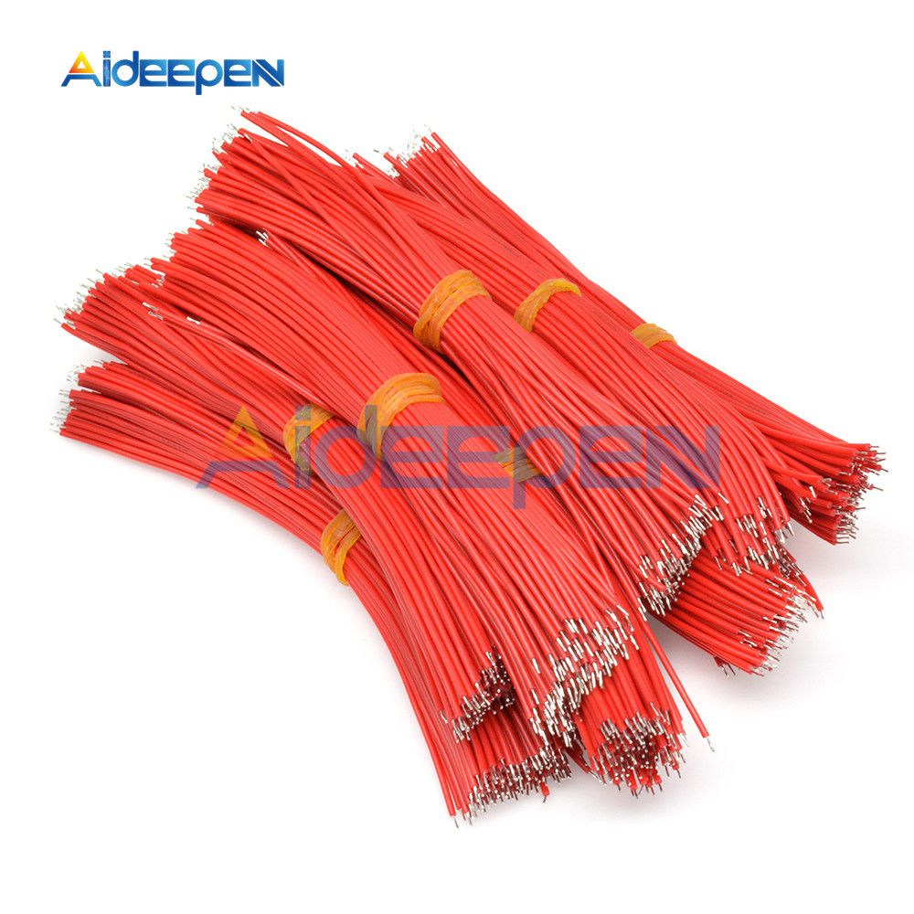 100Pcslot UL1007 24AWG Double Solder Wire 8CM PVC