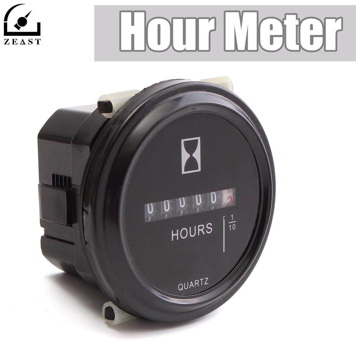 10~80V Quartz Hour Meter Counter For Car Truck Tractor Motor