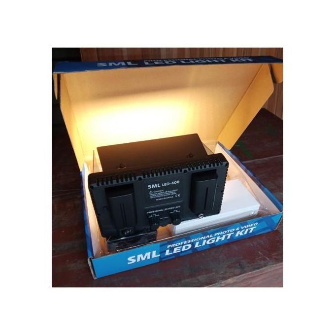 Professional Video And Photo Led Light Kit With Varicolour And Tripod + 2battery And Charger