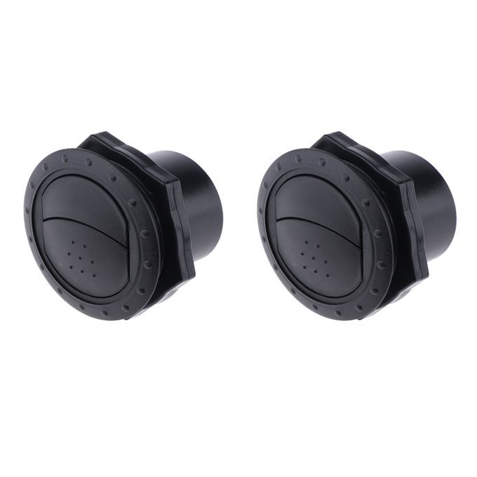 2Pcs RV Marine Yacht Round Air Vent Outlet Grill Ventilation 70x45mm