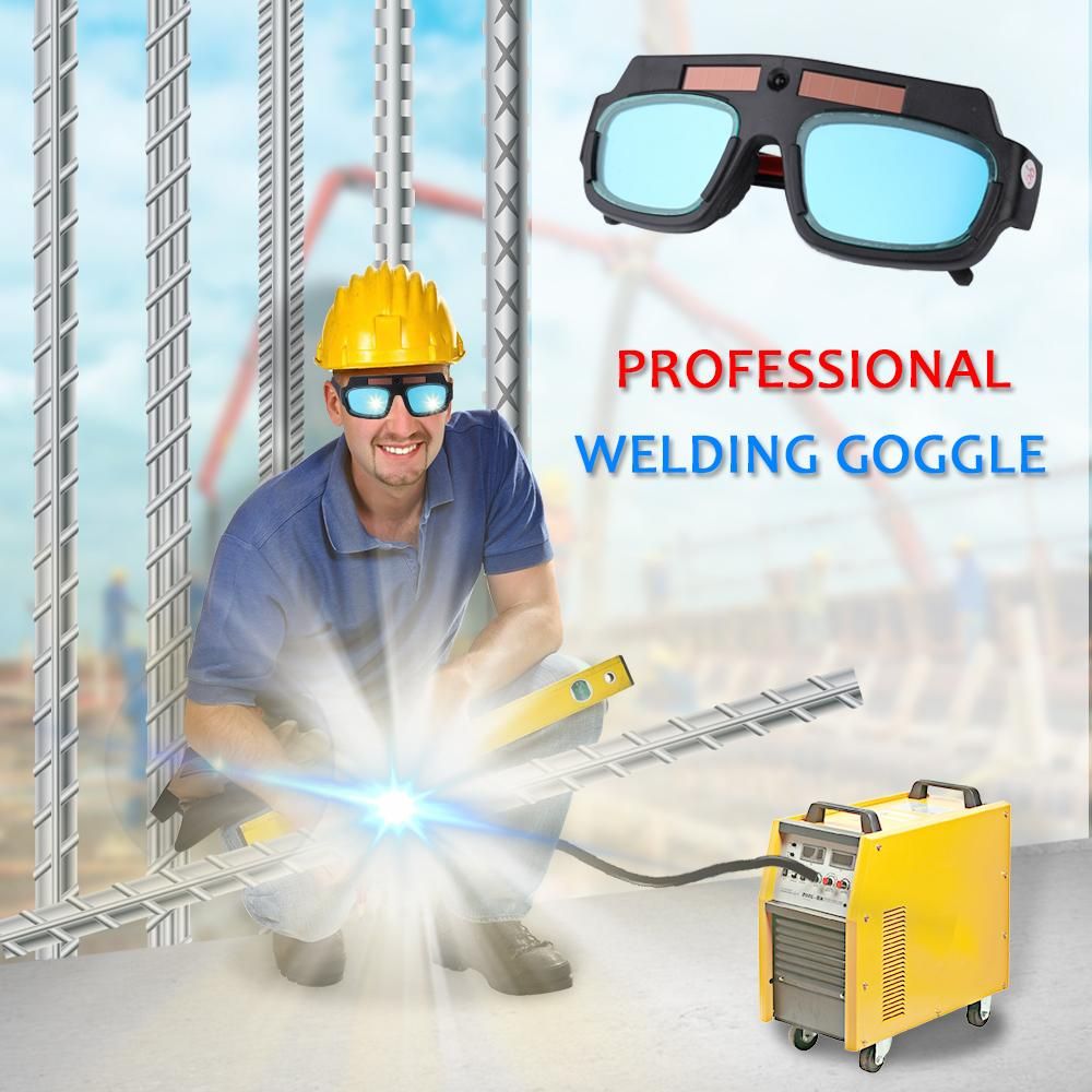 Solar Energy Auto Darkening Welding Safety Goggles Anti UV Weld Professional Glasses Protects Eyes