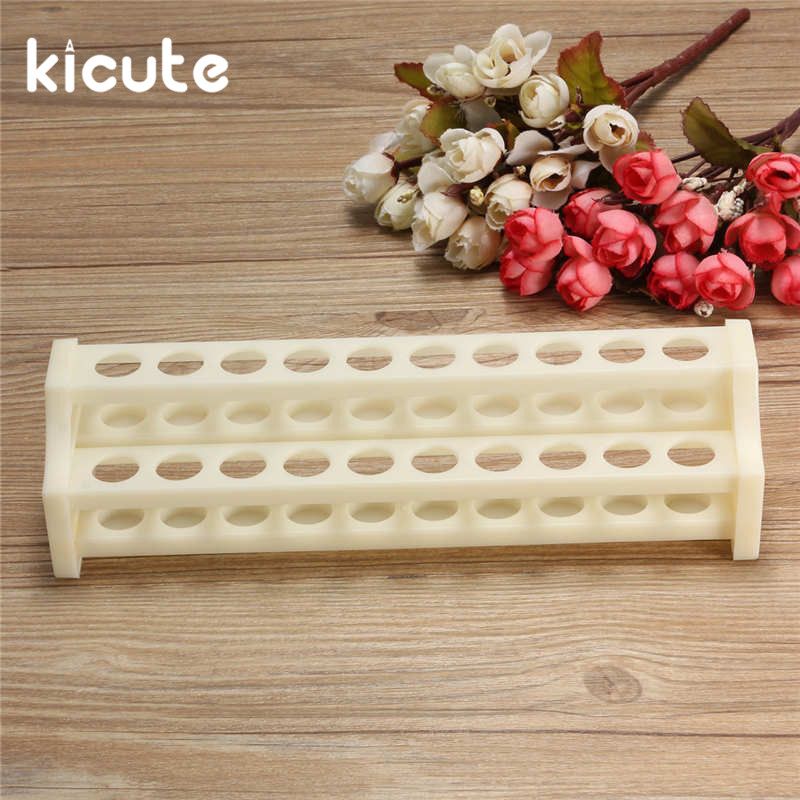 Equipment 15mm Test Plastic Holder School Laboratory Rack Tubing Test In 20Holes Rack Lab White For Laboratory Kicute