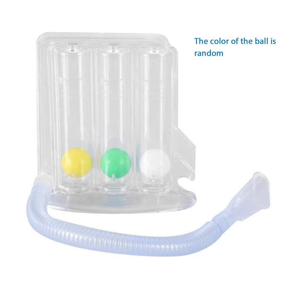Middle-aged And Elderly Lung Function Exercise Rehabilitation Device Training Device Spirometry Breathing Trainer Transparent   Random