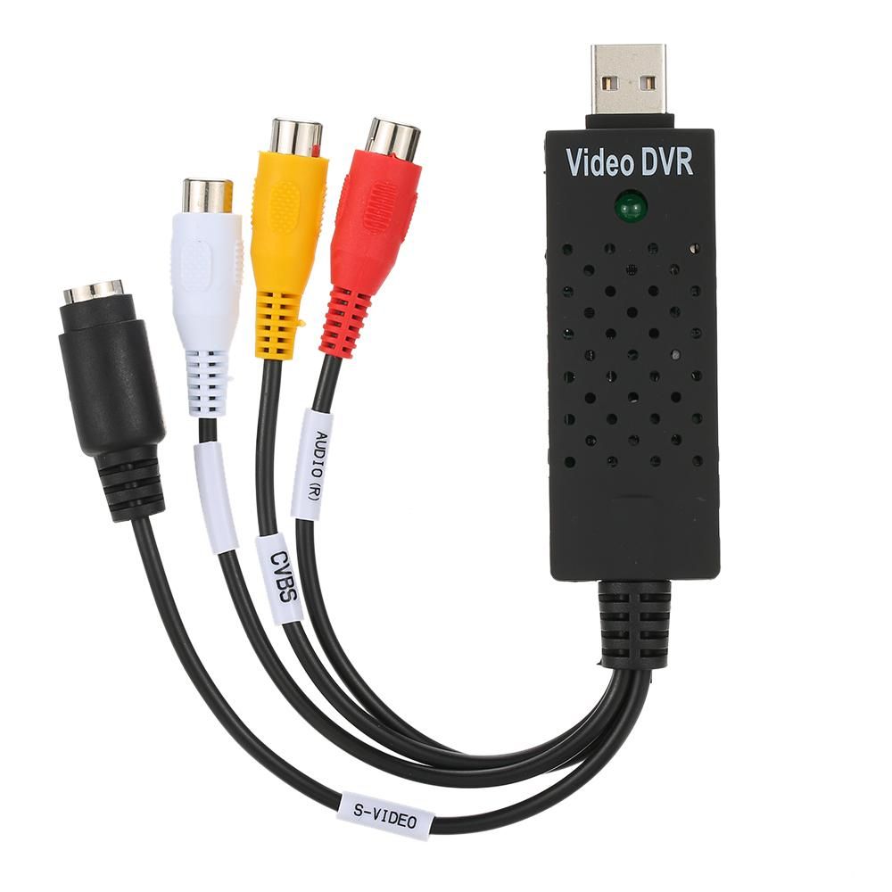 USB 2.0 DVR Video Audio Camera CCTV Capture Recorder Adapter Card for Win 7/8/10/2000, for Win XP/Vista for PC Laptop