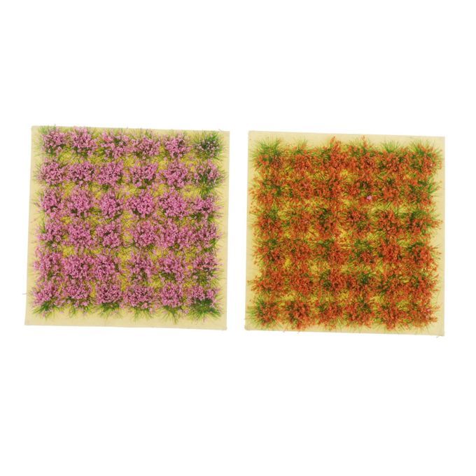 Flower Cluster Toy Simulation Grass Train Sand Table Layout Style2