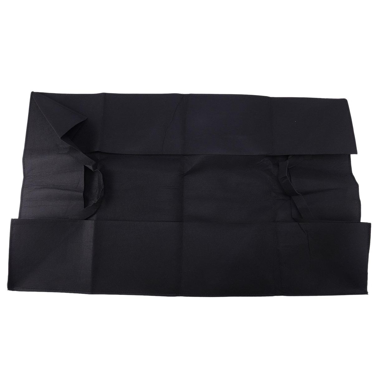 Plant Grow Bag Anti-Corrosion Vegetable Control Garden Bed Handle Rectangle Non-Woven Fabric Accessory -Friendly Black