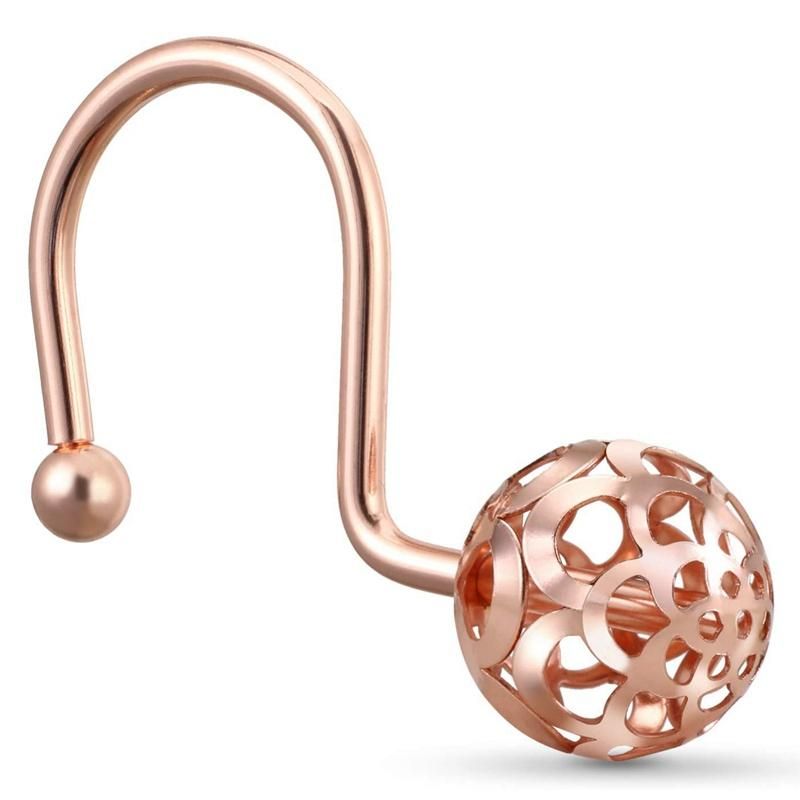Shower Curtain Hooks Rings,Set Of24 Decorative Shower