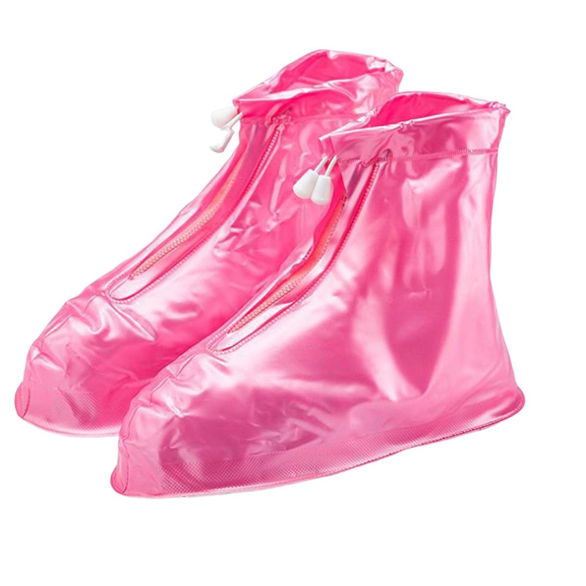 1 Pair Rain Boot Covers Women Rain Shoes Boots Overshoes Covers Pink