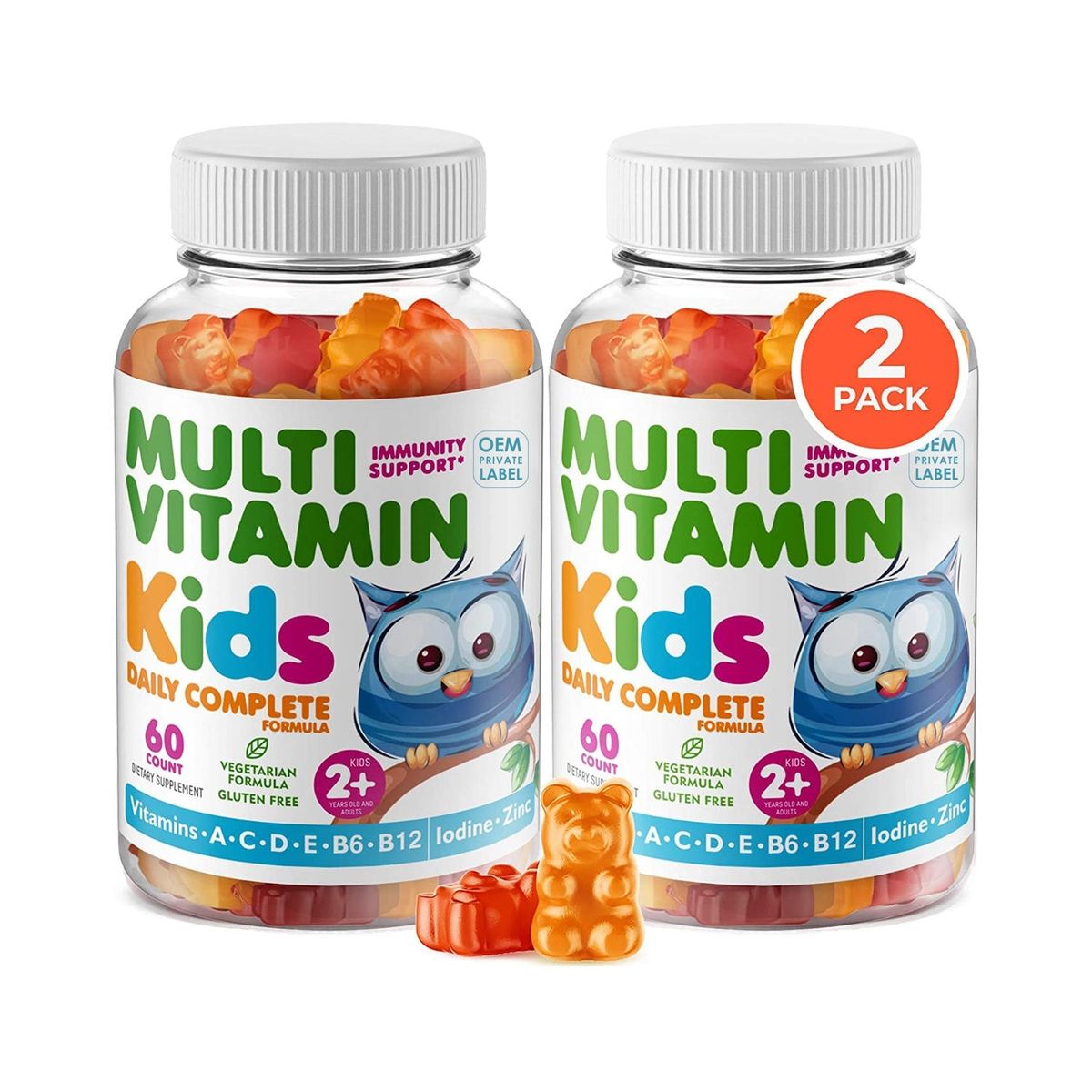 Kids Multivitamins Gummies X60 1-month Supply