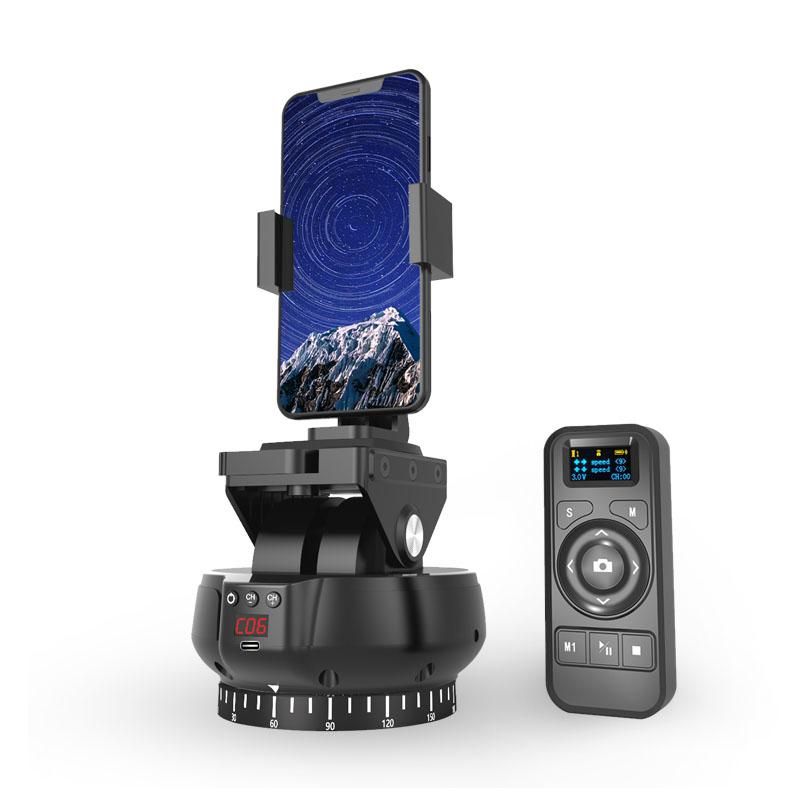 YT-1200 Auto Motorized Rotating Panoramic Head 360º Rotating Remote Control Pan Tilt for Phone DSLR Cameras GoPro