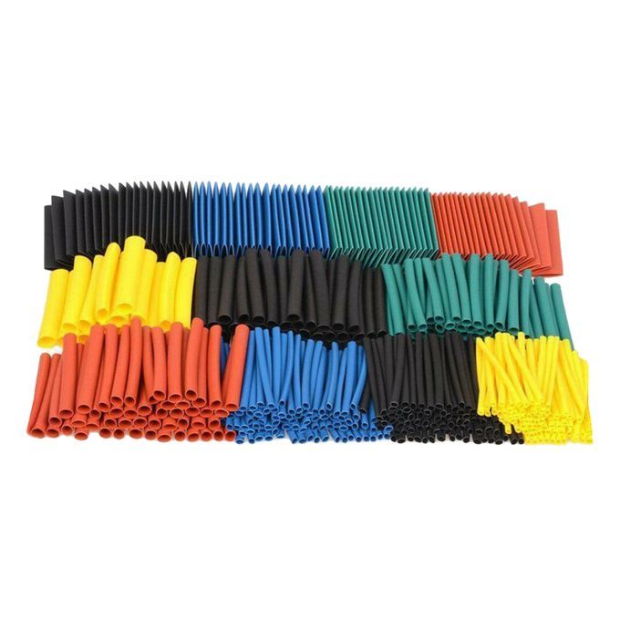 530 Pcs Polyolefin Heat Shrink Wire Wrap Electrical Connection Cable