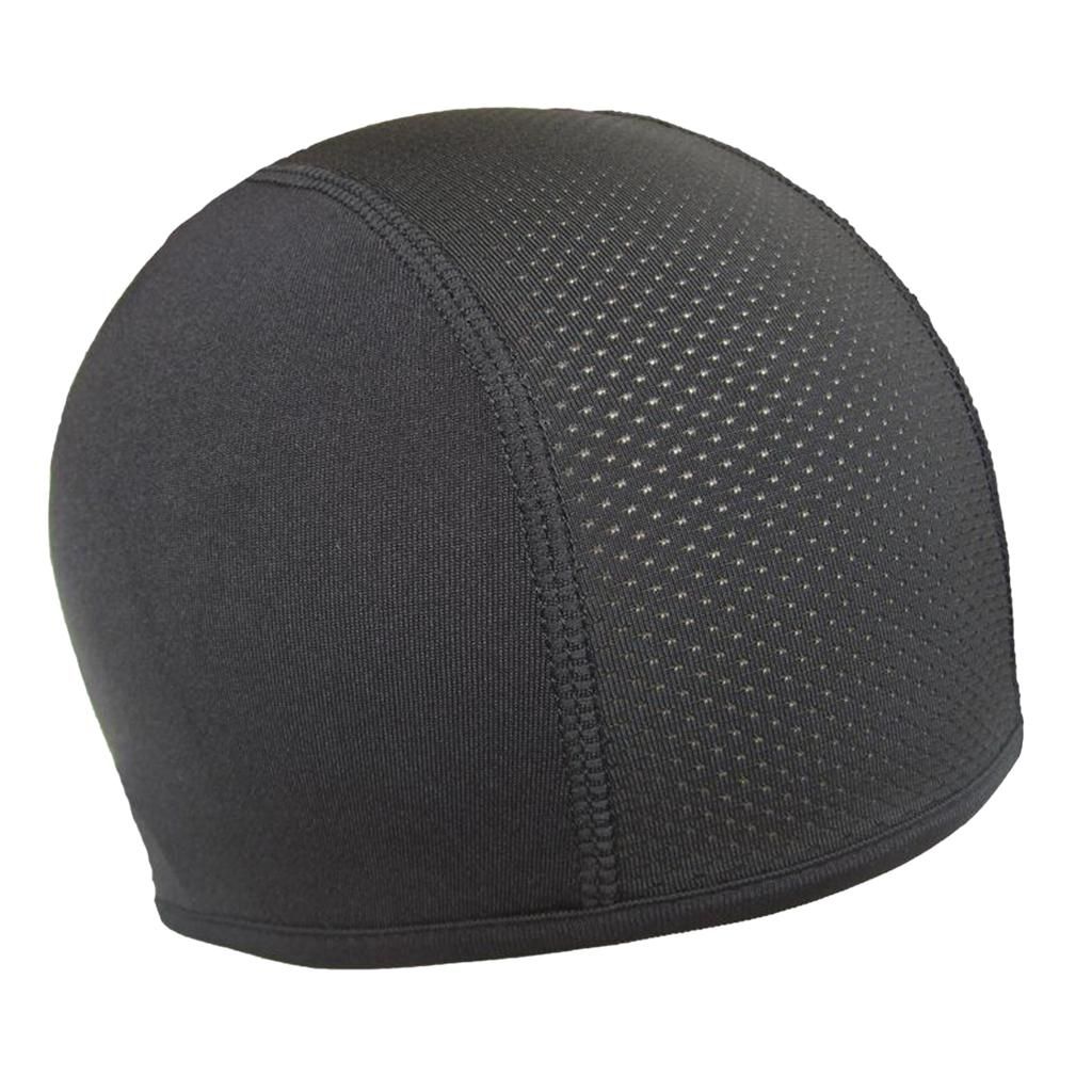 Sport  Hat Skull   Beanie Head Wrap Tight Fit Stretch Black