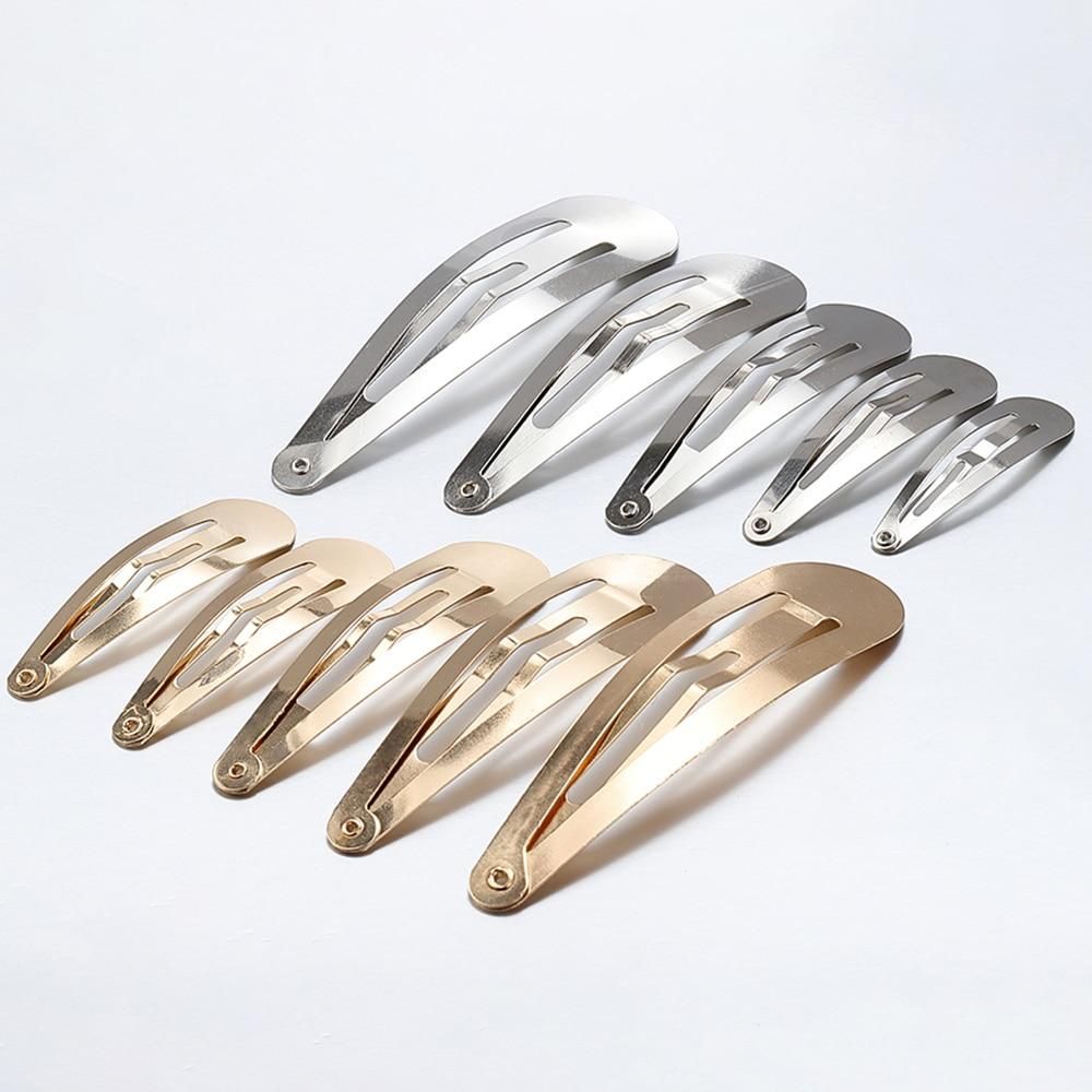 20Pcs Metal BB Hair Clips For Jewelry Making  Alligator Hairpins Base DIY Girls Kids Baby Pearl Bow Hairgrip Hair Accessories