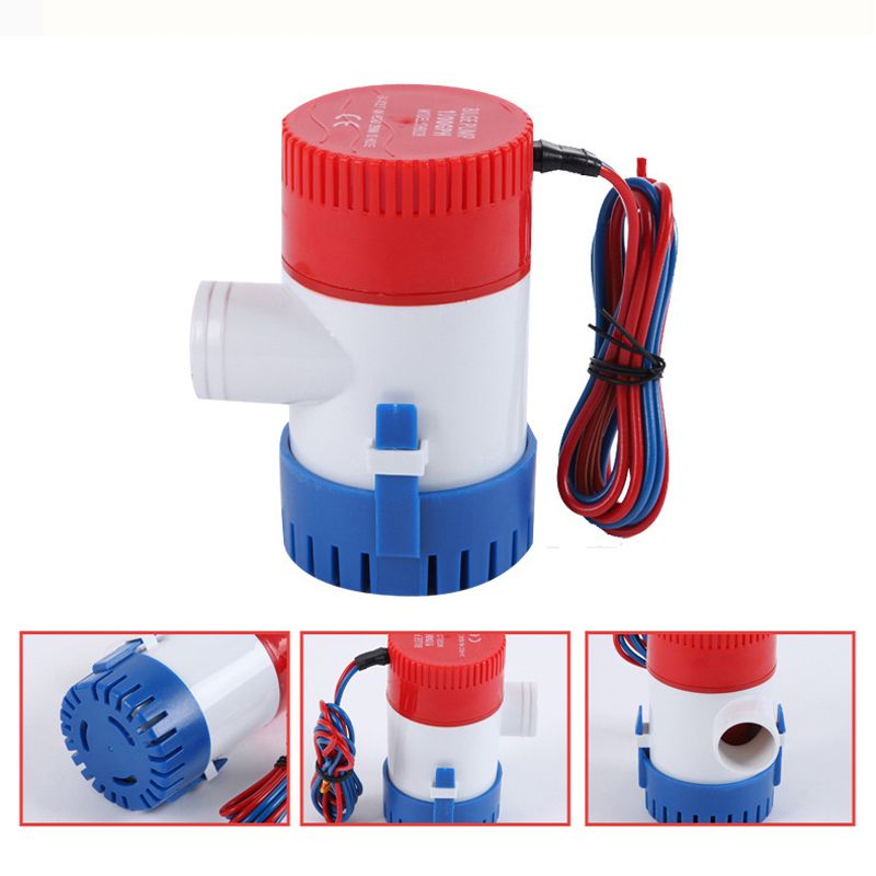 DC 12V Mini Bilge Pump 1100GPH Electric Water Pump For Boats Accessories Submersible Boat Water