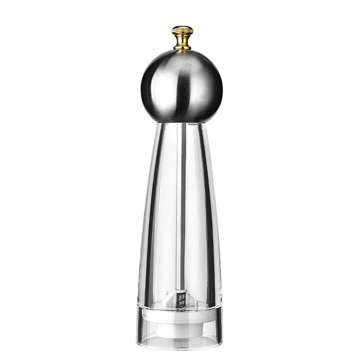 Pepper 68 Inches Manual Spice Masher Salt Shaker Silver