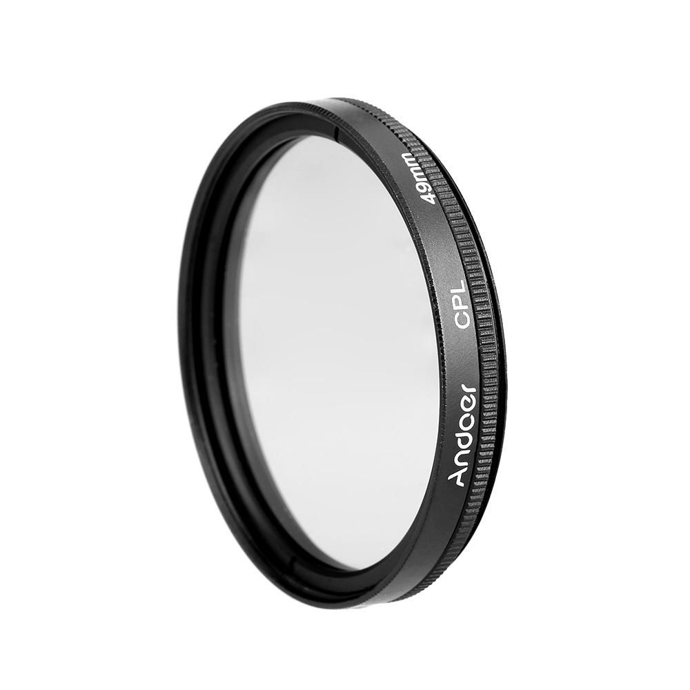 Andoer 49mm Digital Slim CPL Circular Polarizer Polarizing Glass Filter for Canon Nikon Sony DSLR Camera Lens