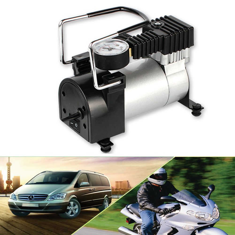 12V 150PSI Car Inflatable Pump Auto Tire Tyre Inflator Heavy Duty Deluxe Portable Metal Air