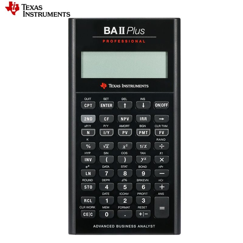 Ti BAII Plus Professional CFA 10 Digits Led Calculatrice Calculadora Financial Calculations Students Financial Calculator