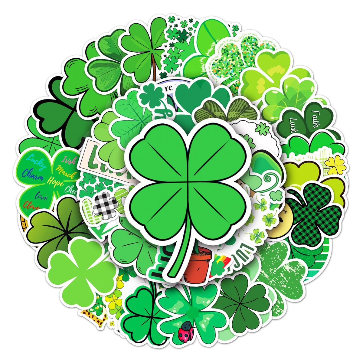 50Pcs Album Stickers High Viscosity Luggage Stickers Green